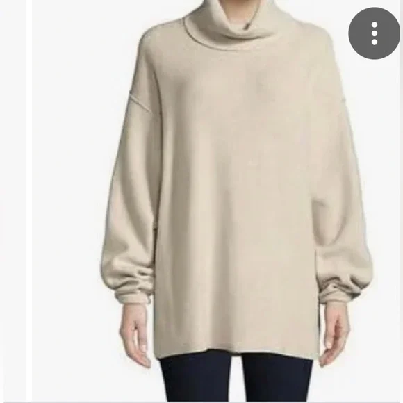 Free People Softly Structured Knit Sweater Size L - Picture 5 of 8